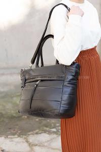 Modalamelif Yıkamalı Siyah Çanta