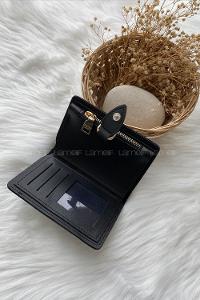 Modalamelif David Polo Küçük Boy Modern Cüzdan Siyah