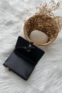 Modalamelif David Polo Küçük Boy Modern Cüzdan Siyah