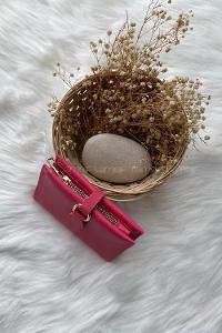 Modalamelif David Polo Tokalı Küçük Modern Cüzdan Fuşya