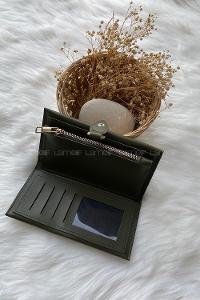 Modalamelif David Polo Tokalı Modern Cüzdan Haki