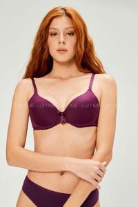 Modalamelif Mikro Tulumlu Desteksiz Sütyen Takım Mor