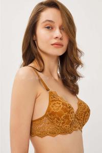 Modalamelif Dantelli Destekli Sütyen Camel