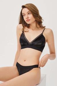 Modalamelif Kadife Transparan Takım Siyah