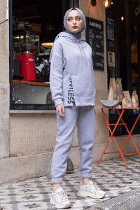 Modalamelif Limitless Baskılı İkili Takım Gri