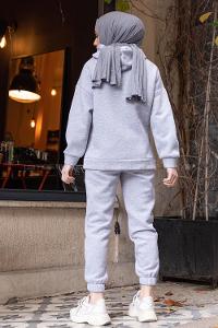 Modalamelif Limitless Baskılı İkili Takım Gri