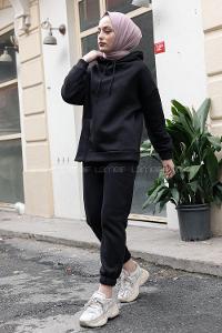 Modalamelif Limitless Baskılı İkili Takım Siyah