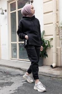 Modalamelif Limitless Baskılı İkili Takım Siyah