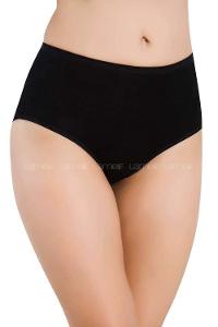 Modalamelif 3 lü Paket Bambu Yüksek Bel Bikini Külot Siyah