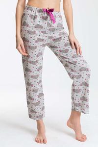 Modalamelif Fil Desenli Pijama Altı Gri