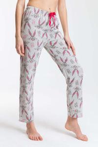 Modalamelif Karikatür Desenli Pijama Altı Gri