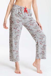 Modalamelif Karikatür Desenli Pijama Altı Gri