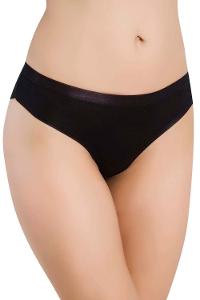 Black Brown Cotton Fabric Scanties