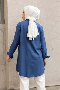 Modalamelif Boyfriend Gömlek İndigo