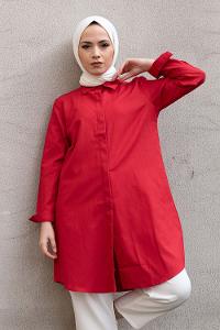 Modalamelif Boyfriend Gömlek Kırmızı