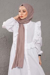 Modalamelif Kül Rengi Penye Şal