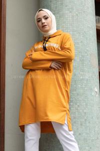 Modalamelif Sarı Real Baskılı Sweat