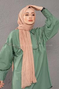 Modalamelif Kraşite Camel   Pamuk Şal