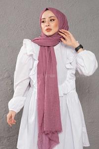Modalamelif  Kraşite Eflatun Lila   Pamuk Şal