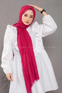 Modalamelif Kraşite Fuşya   Pamuk Şal