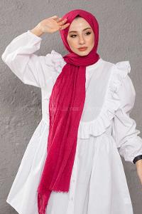 Modalamelif Kraşite Fuşya   Pamuk Şal