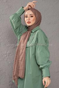 Modalamelif Kraşite  Kahve Cekirdeği  Pamuk Şal