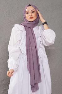 Modalamelif  Kraşite Koyu Lila  Pamuk Şal