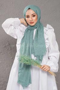 Modalamelif Kraşite  Pastel Yeşili   Pamuk Şal