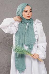 Modalamelif Kraşite  Pastel Yeşili   Pamuk Şal