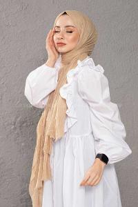 Modalamelif Kraşite Soft Sarı  Pamuk Şal