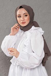 Modalamelif Soğuk Gri Keten Şal