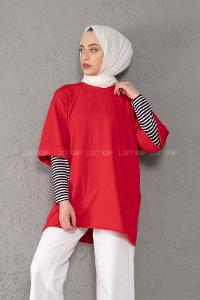 Modalamelif Yarım Kol Tişort Kırmızı