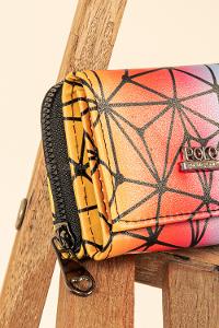 Modalamelif Çok Renkli Cüzdan Sarı Turkuaz