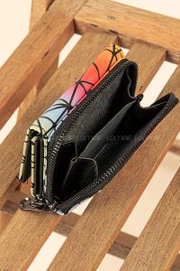 Modalamelif Çok Renkli Cüzdan Sarı Turkuaz