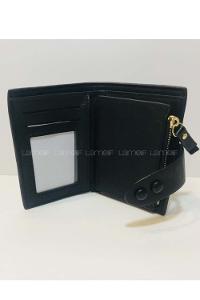 Modalamelif Kadın Hakiki Deri Küçük Siyah Cüzdan