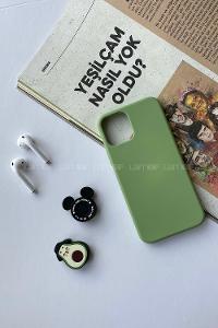 Modalamelif Iphone 12 Nano Silikon Telefon Kılıfı Mint