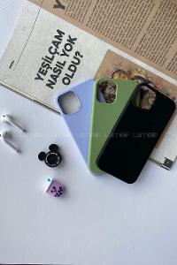 Modalamelif Iphone 12 Premium Silikon Telefon Kılıfı Siyah