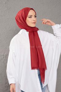 Modalamelif Açık Bordo İnce Keten Şal
