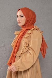 Modalamelif Soft Bakır İnce Keten Şal