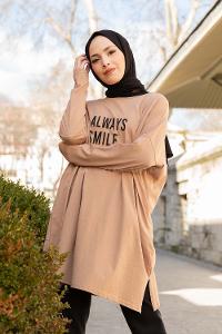 Modalamelif Sütlü Kahve  Always Sweatshırt