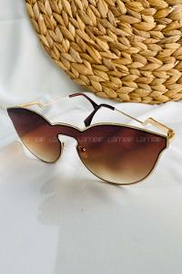 Modalamelif Funny Kahverengi Gold Çerçeve Gözlük