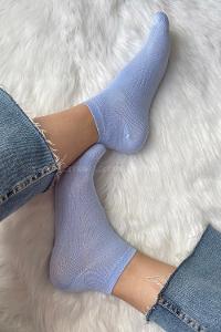 Modalamelif Bambu Patik Çorap Bebe Mavisi