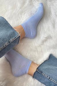 Modalamelif Bambu Patik Çorap Bebe Mavisi