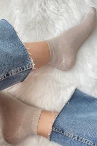 Modalamelif Bambu Patik Çorap Vizonrengi