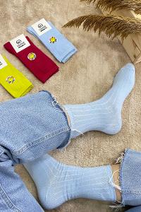 Modalamelif Fitilli Soket Çorap Bebe Mavisi