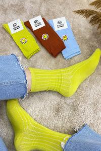 Modalamelif Fitilli Soket Çorap Yeşil