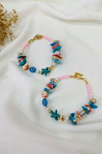 Modalamelif Pembe Alaçatı Bileklik