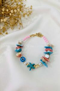 Modalamelif Pembe Alaçatı Bileklik