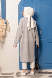 Modalamelif Call My Stylıst Baskılı Tunik Gri