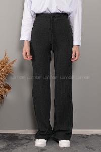 Modalamelif Beli Bağcıklı Kaşkorse Pantolon Antrasit